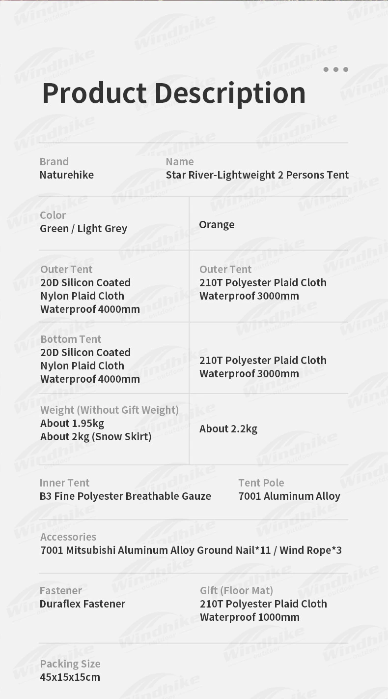 Cheap Goat Tents  Star River 2 Camping Tent 2 Person 4 Seasons 1.8kg Double Layer Rainproof Tent Outdoor Camping Tourist Tent Tents 